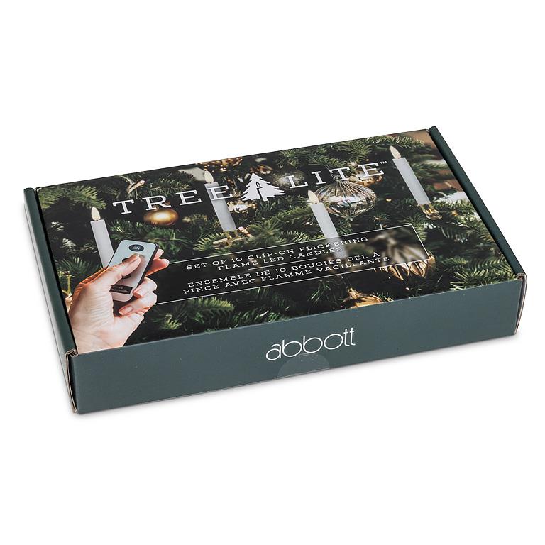 Tree Clip Candles w/Remote-5.5"H S/10 LED