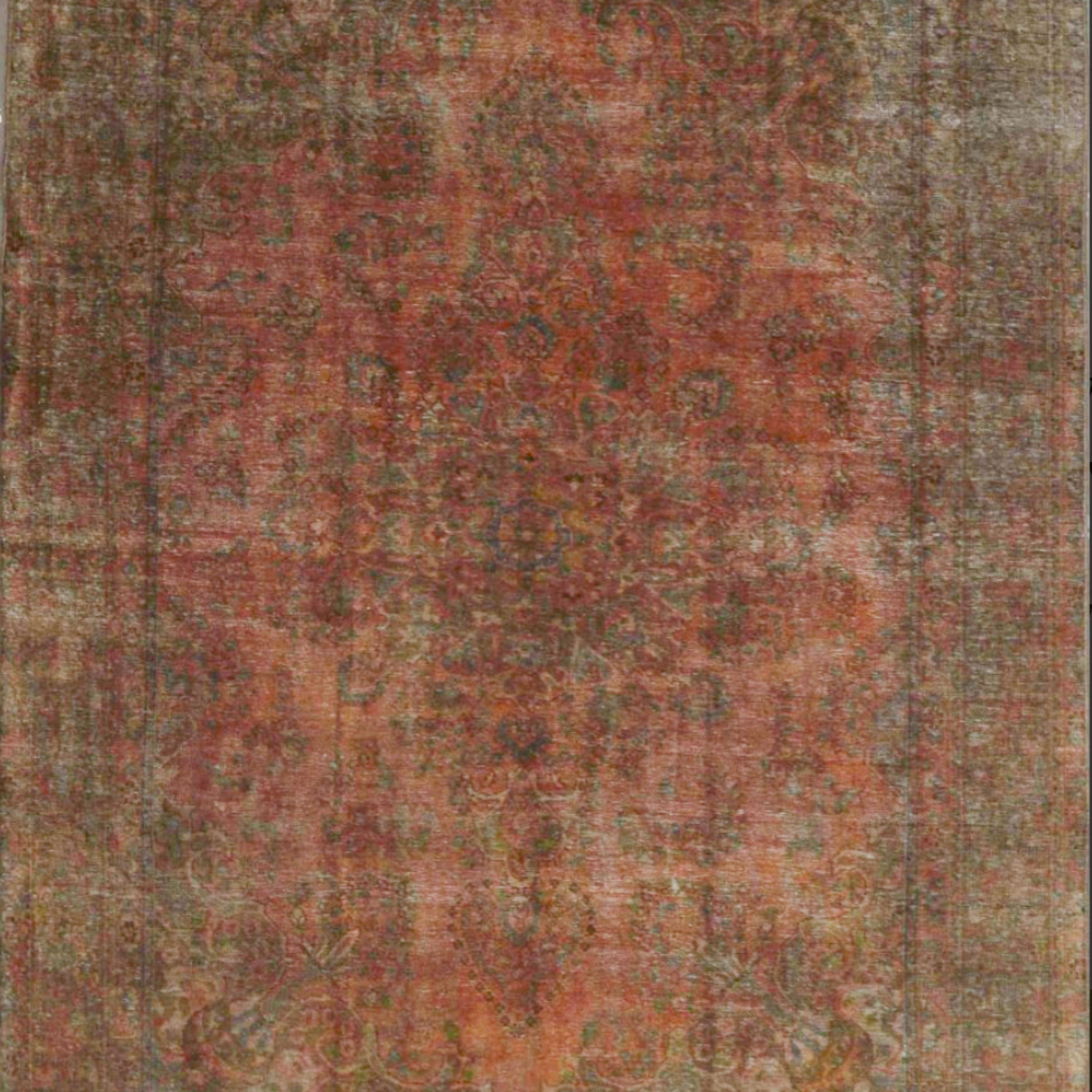 Sabzvar Stonewash Overdyed Vintage Hand Knotted Wool 7'7" x 10'6"