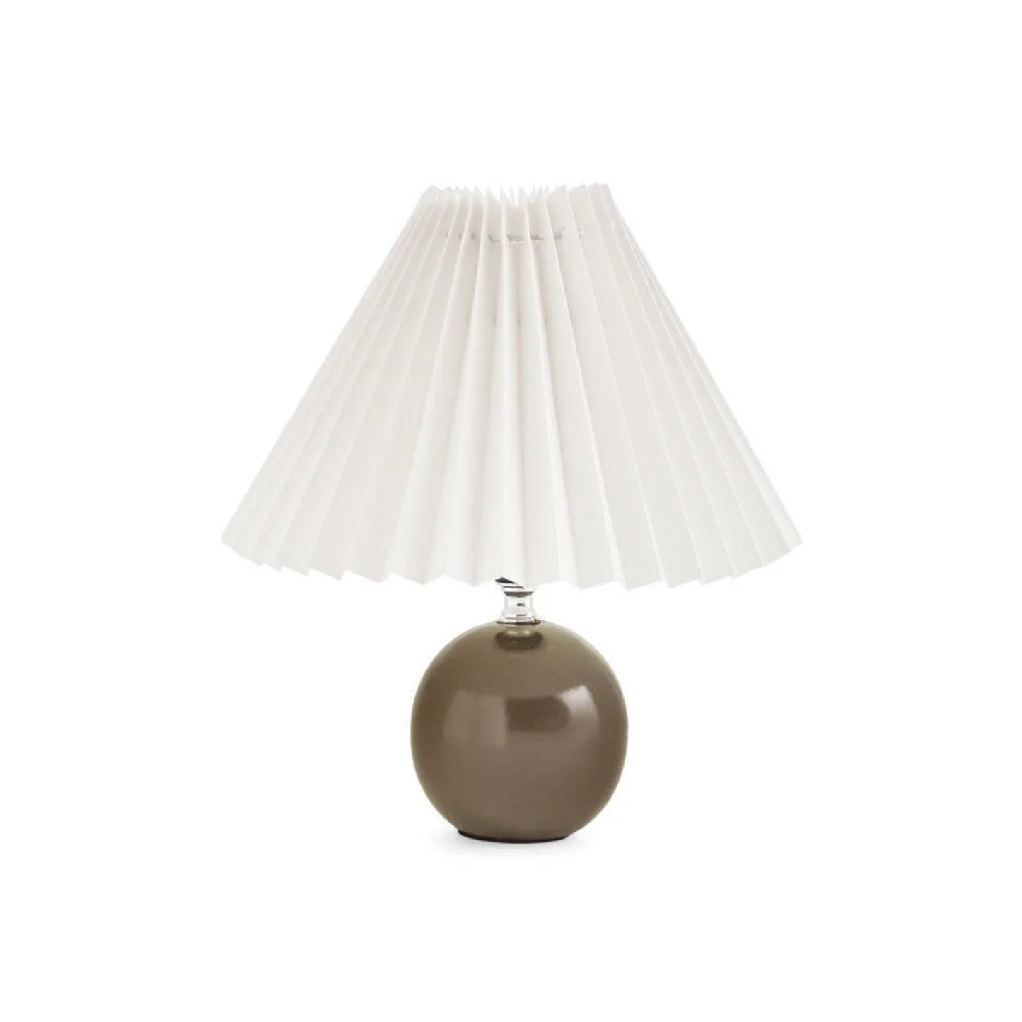 Table Lamp Ceramic Pleated Shade