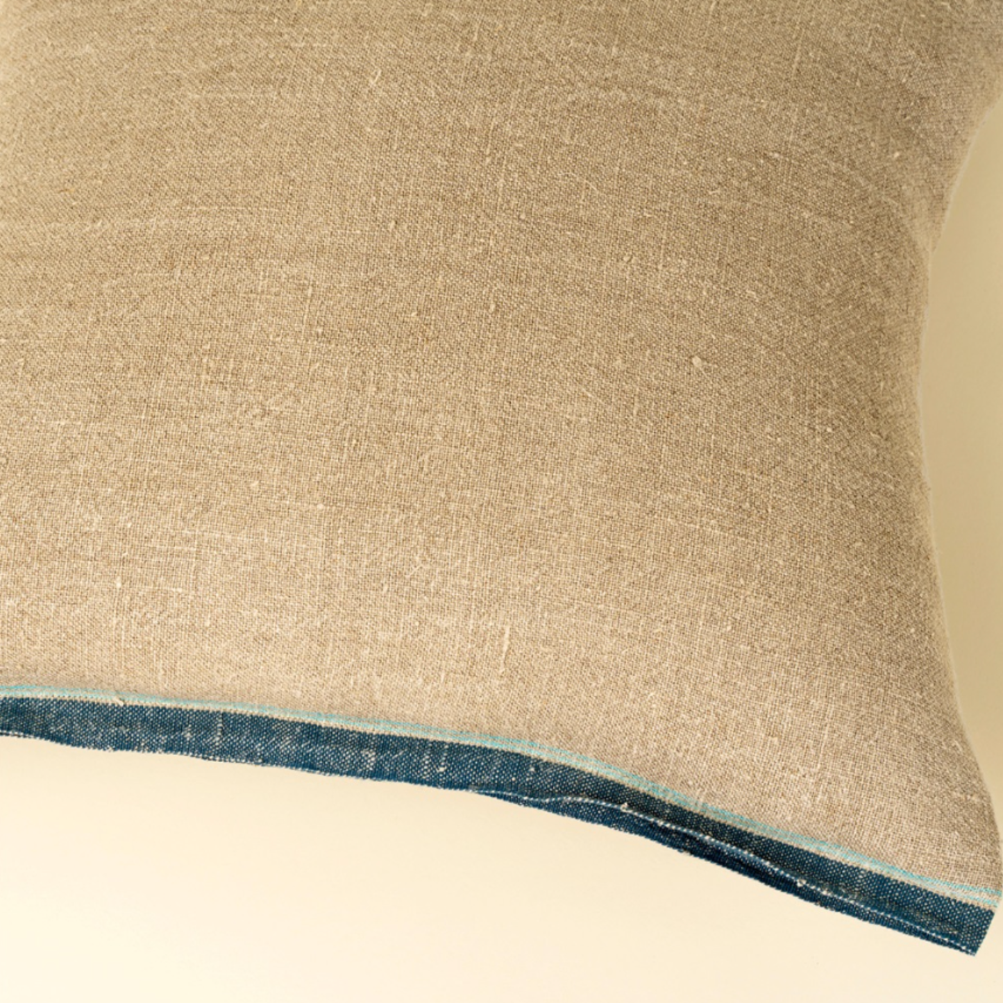 20x20 Selvage Linen Pillow, Charcoal