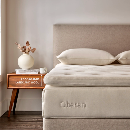 Deluxe Organic Wool and Latex Mattress Topper (2.5")