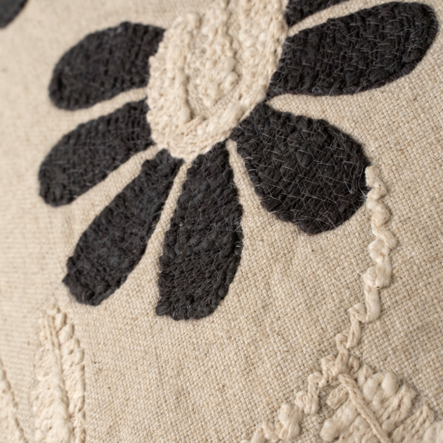 16x24 Petal Pillow, Charcoal