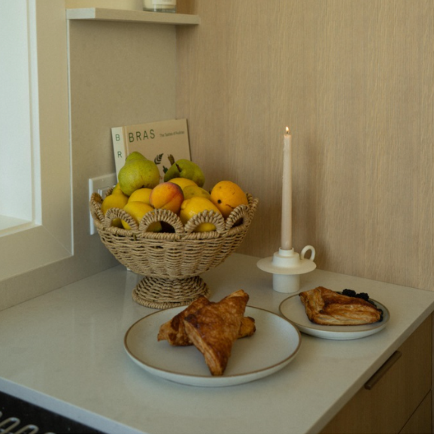 Maya Scalloped Fruit Basket