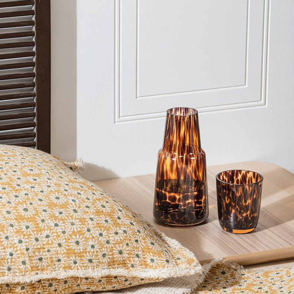 Fused Dots Bedside Carafe & Cup