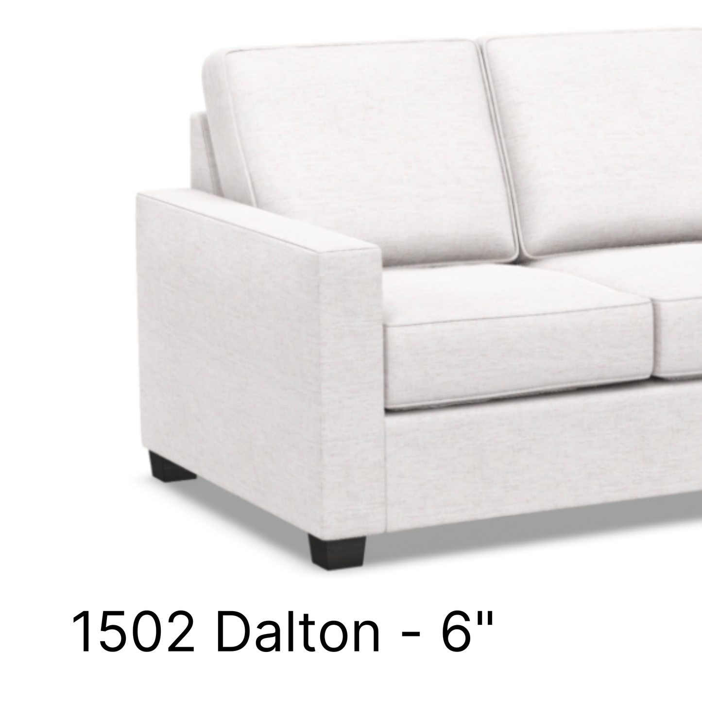 Custom Upholstery 3 over 3 Cushion Sofa