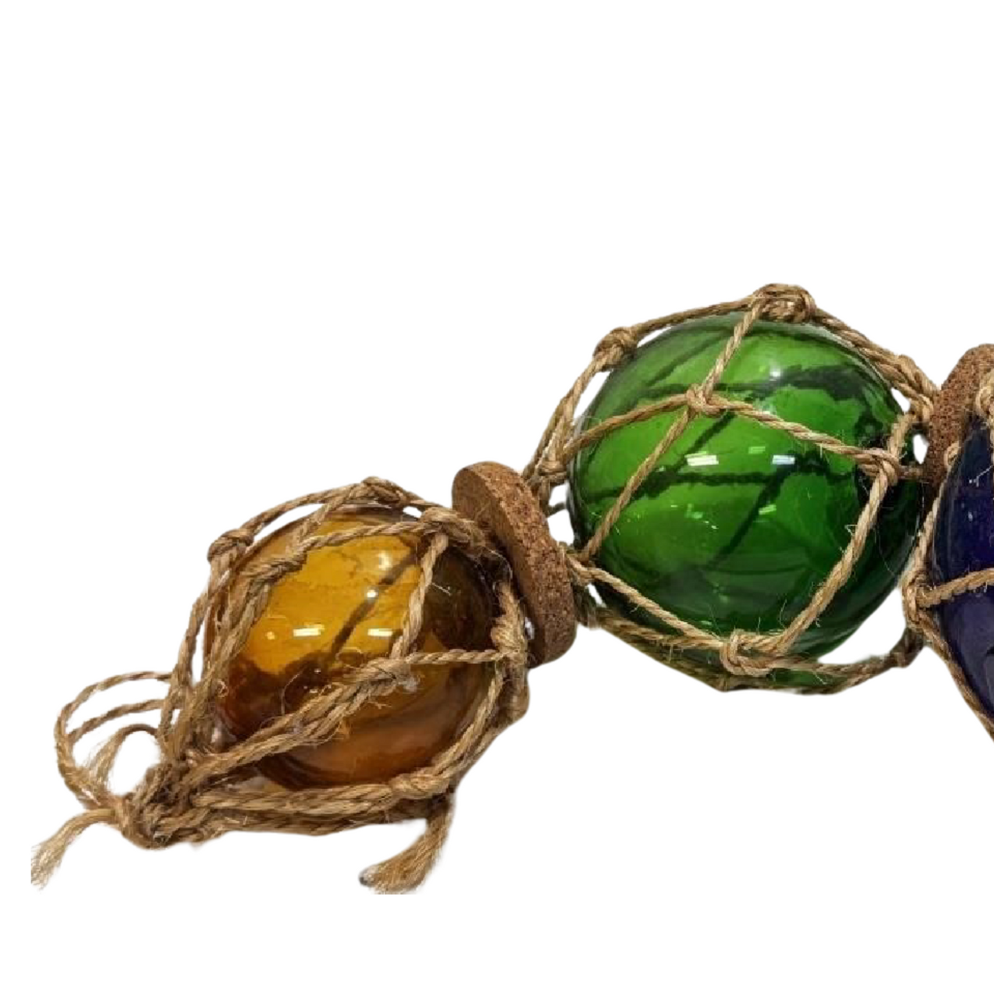 Vintage colored 3 glass floats🇨🇦