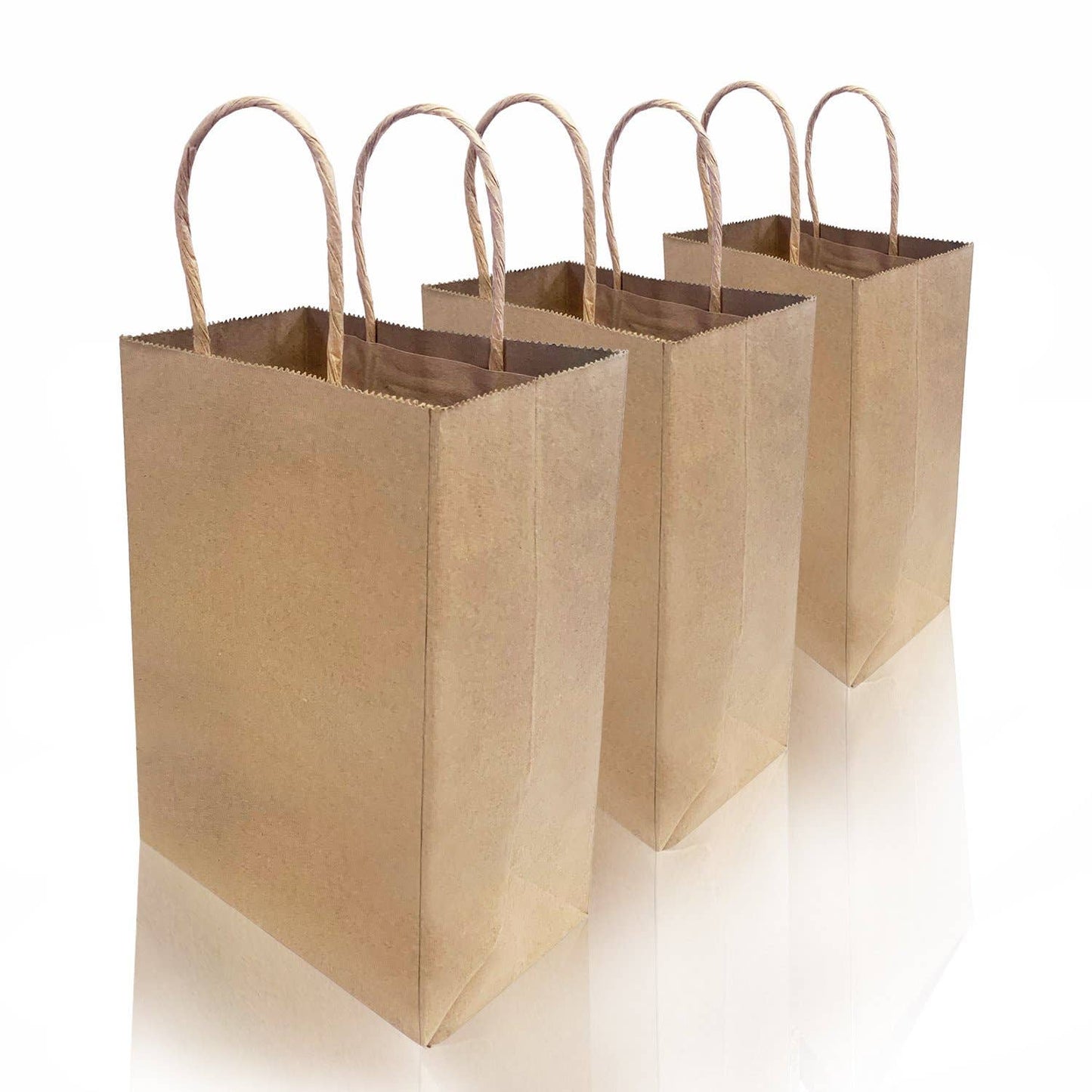 Gem 5.3x3.5x8.5 inches Paper Bags Twist Handles