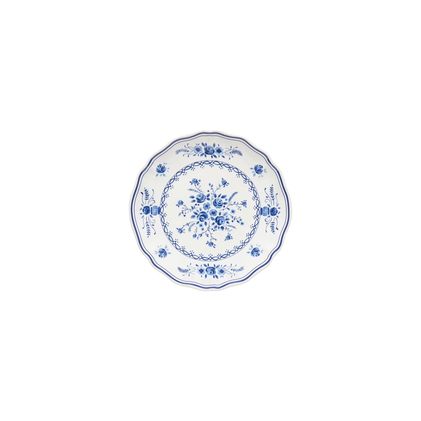Vila White-Blue Plate