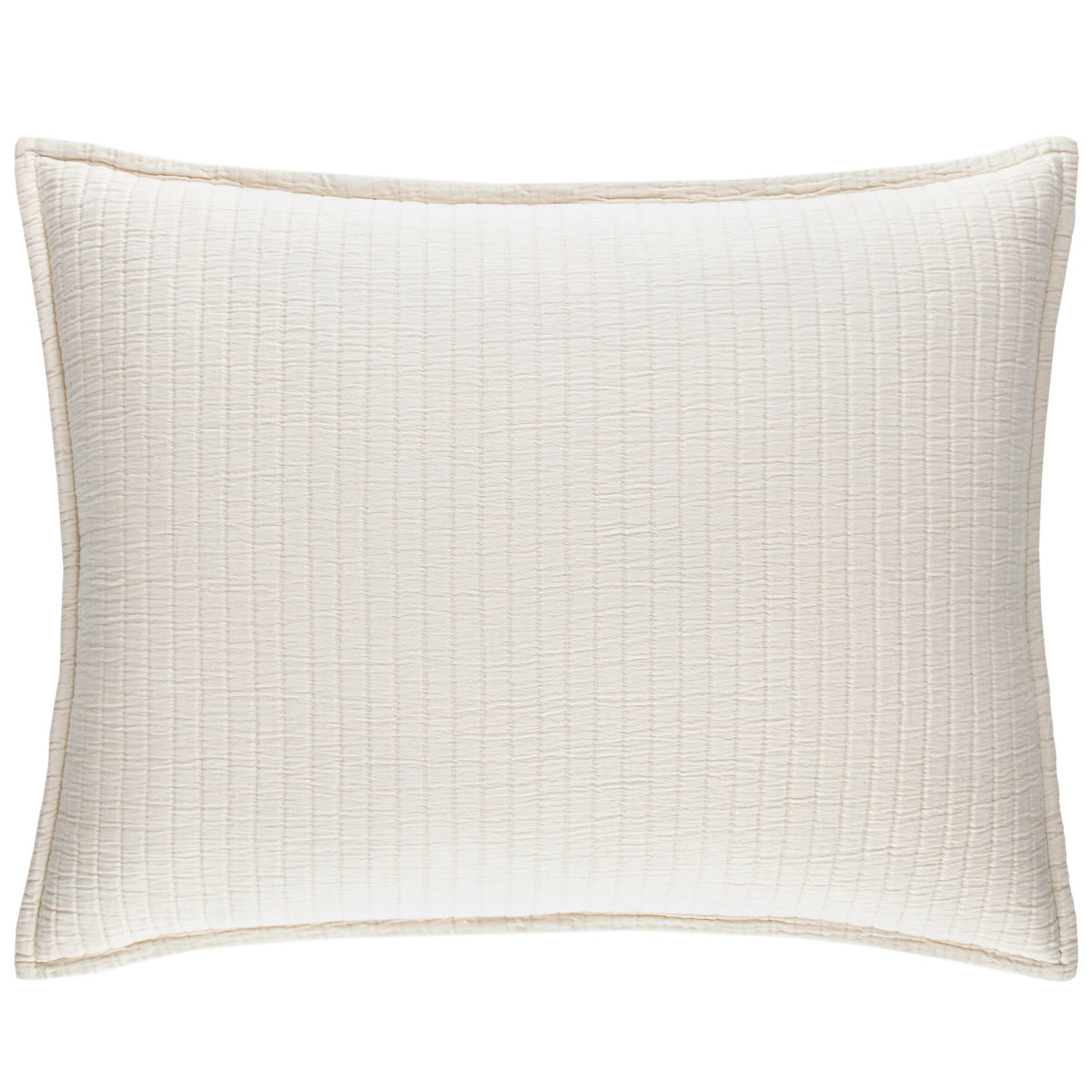 Boyfriend Matelasse Sham | Ivory
