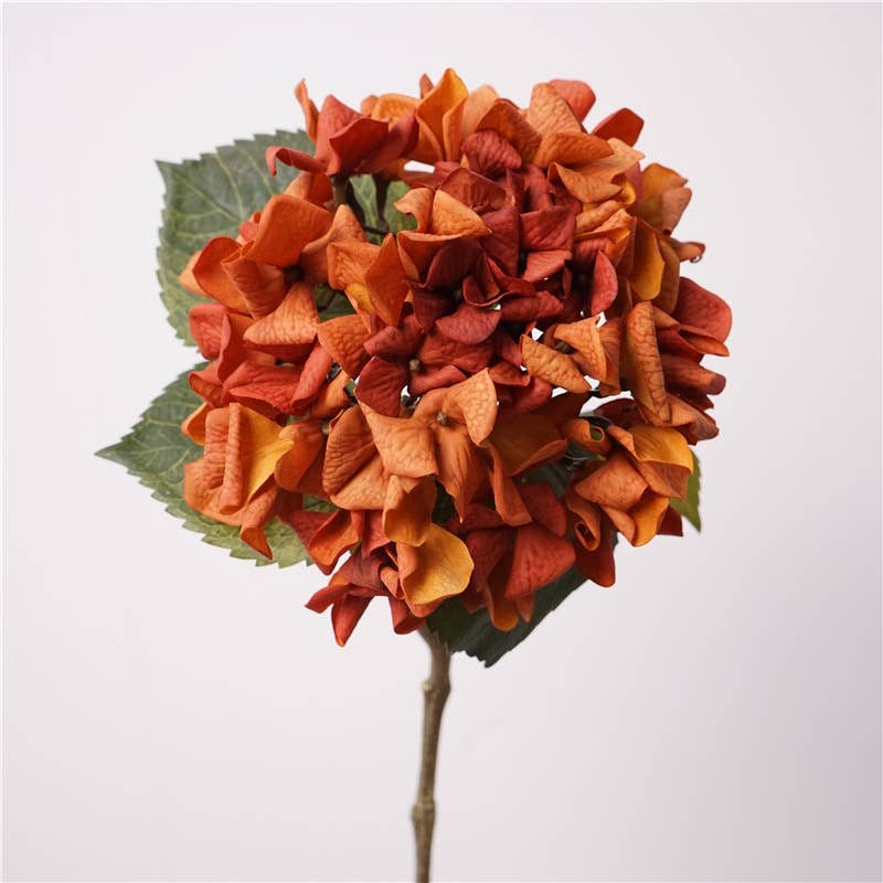24"Lux Designer-Grade Ultra-Realistic Hydrangea–(7"Bloom)