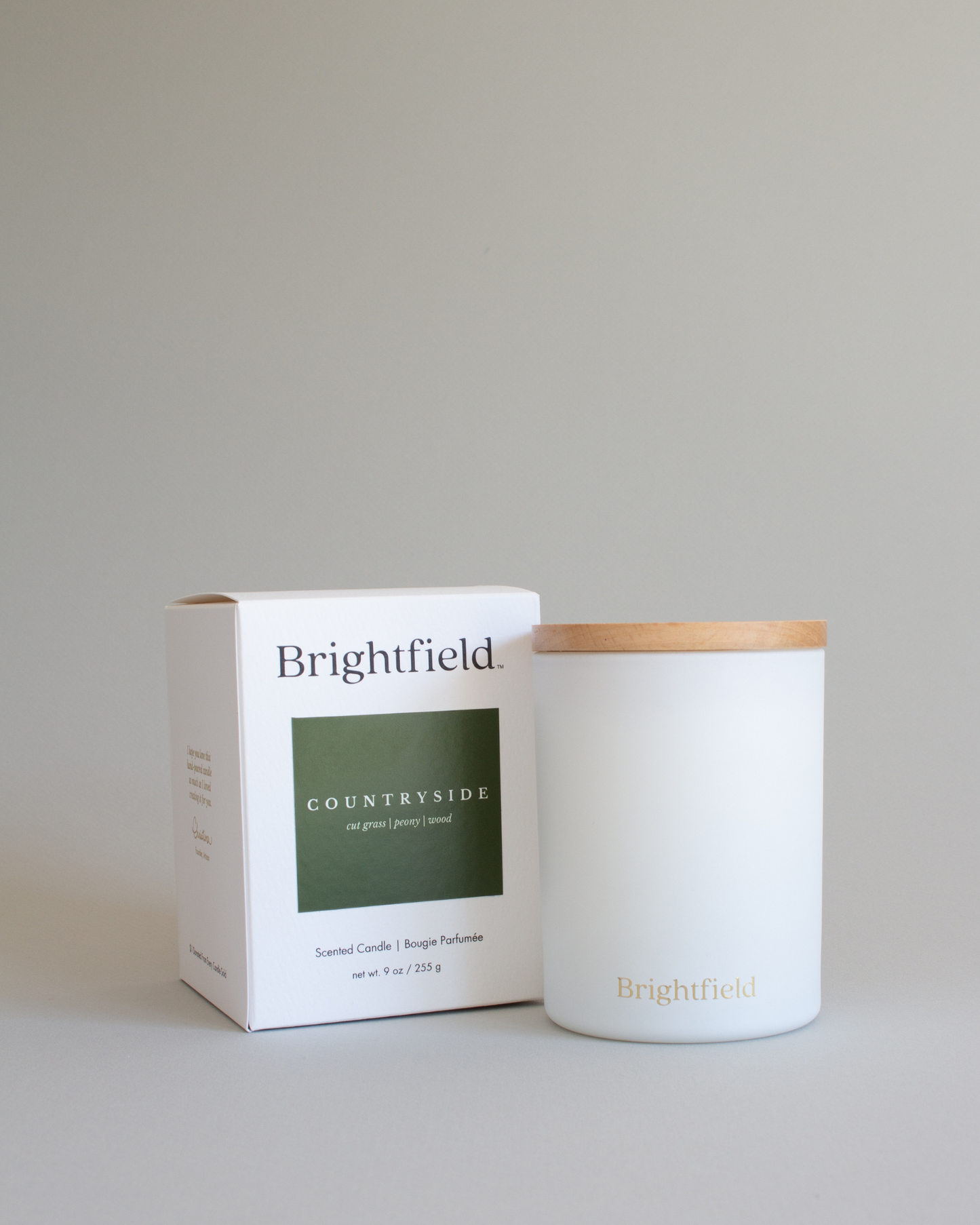 Countryside Scented Candle - Cut Grass, Peony, Wood