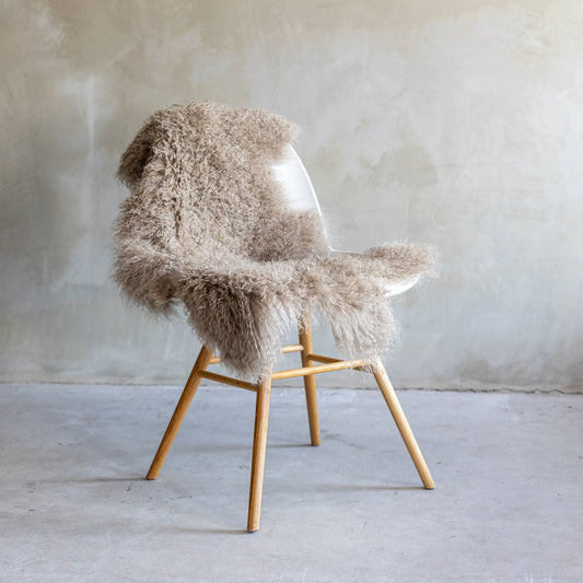 Curly Tibetan Sheepskin Rug - Shaggy Wool Hide | 14 Colors