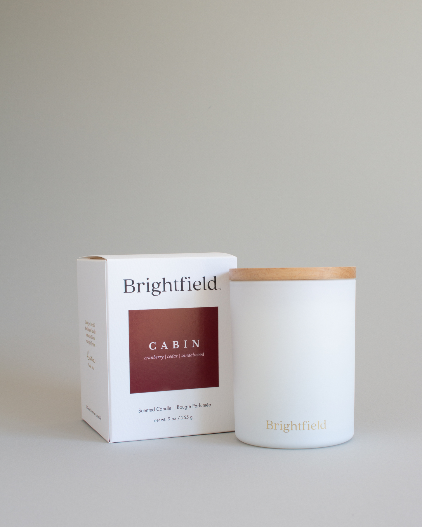Cabin Non-Toxic Sustainable Coconut Soy Candle w/ Wood Wick