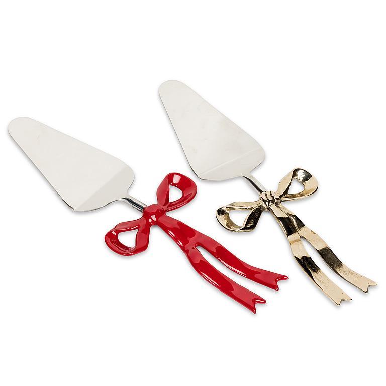 *Ribbon Handle Cake Server-Gold-11"L