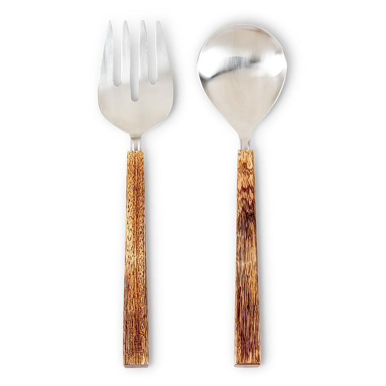 *Modern Slim Handle Salad Servers-10.5"L