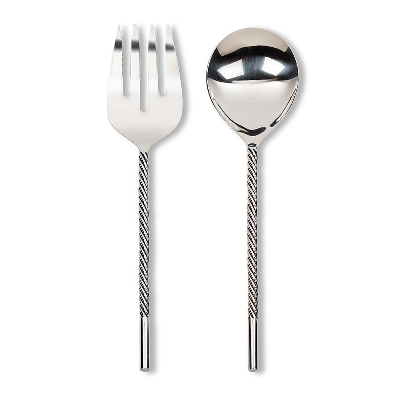 *Twist Handle Salad Servers-11.5"L