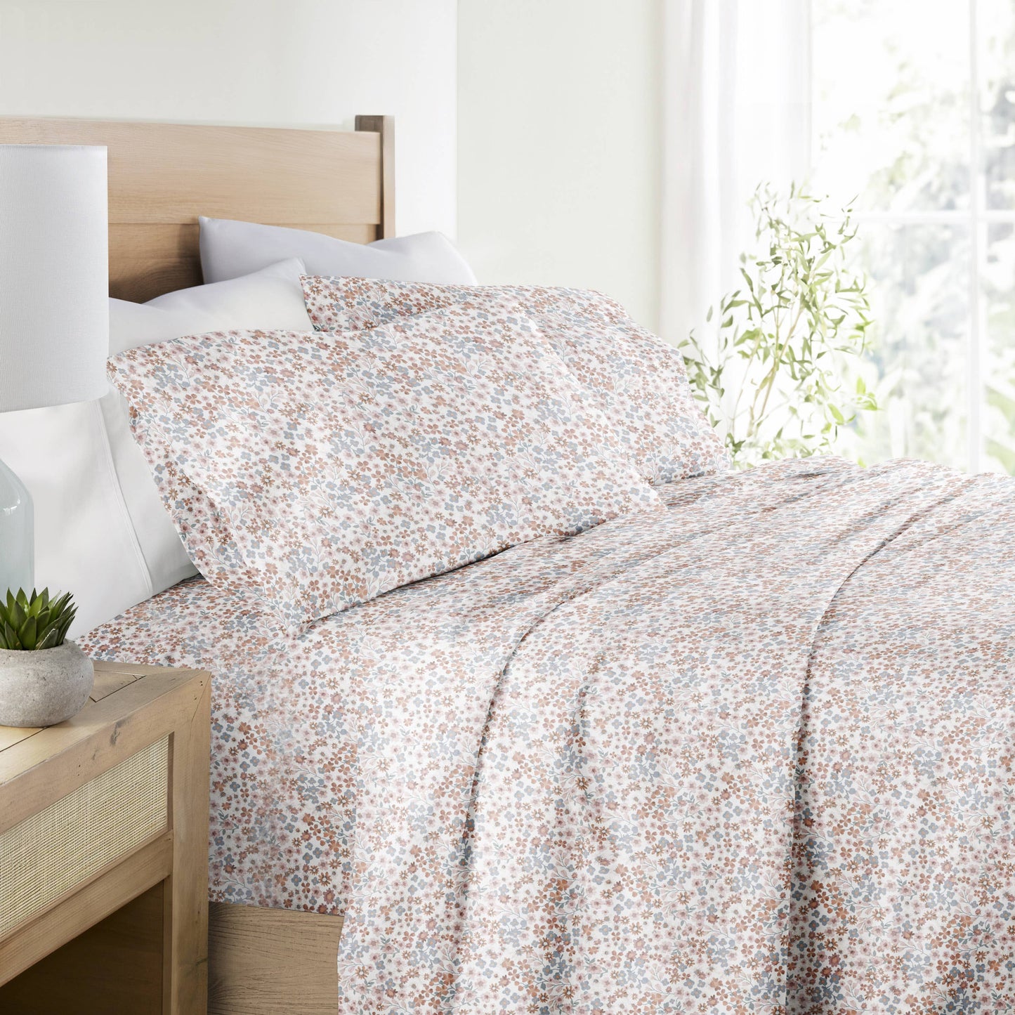 Garden Bloom 300 Thread Count Cotton Patterned Sheet Set
