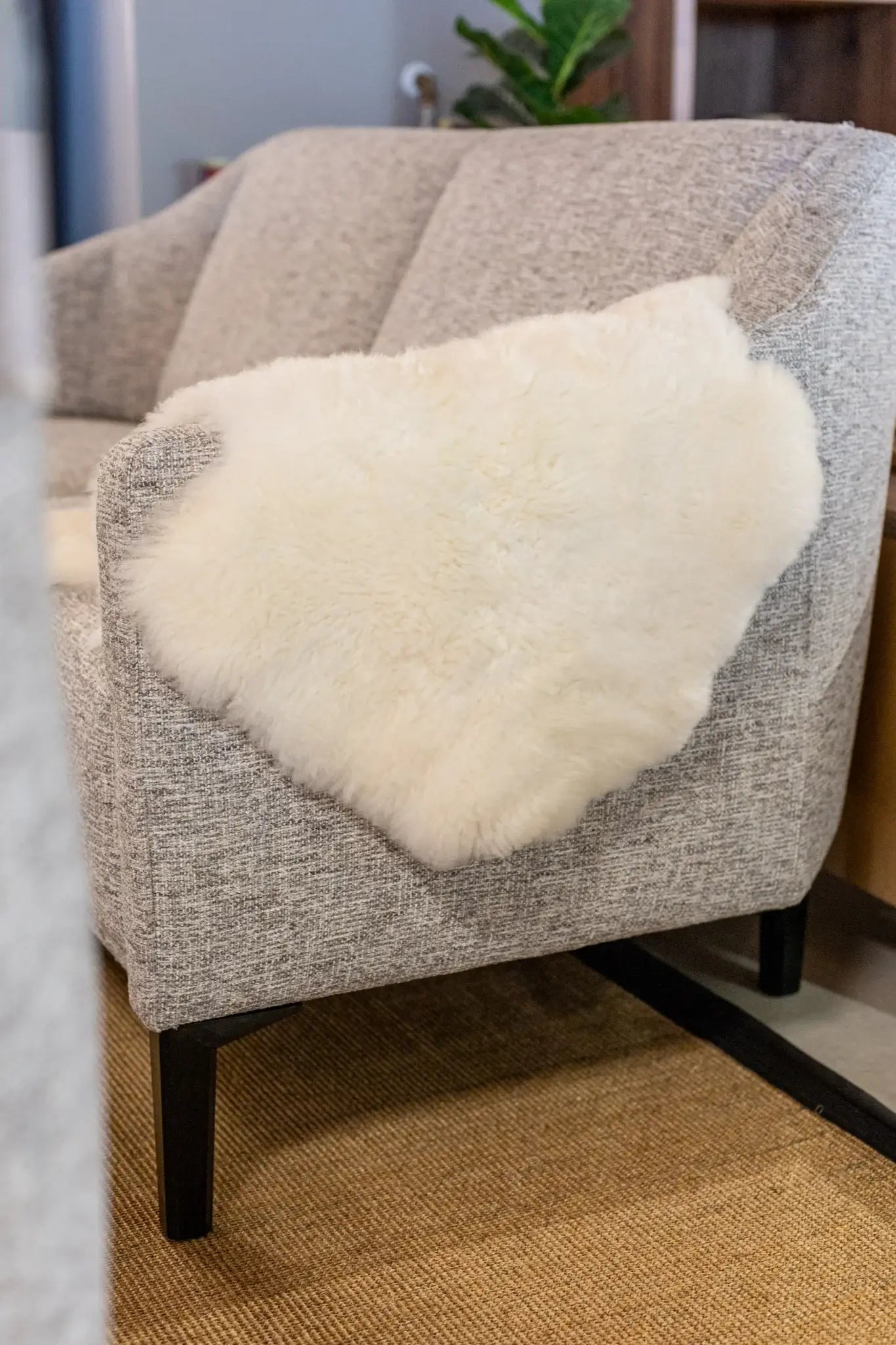 Texel sheepskin white