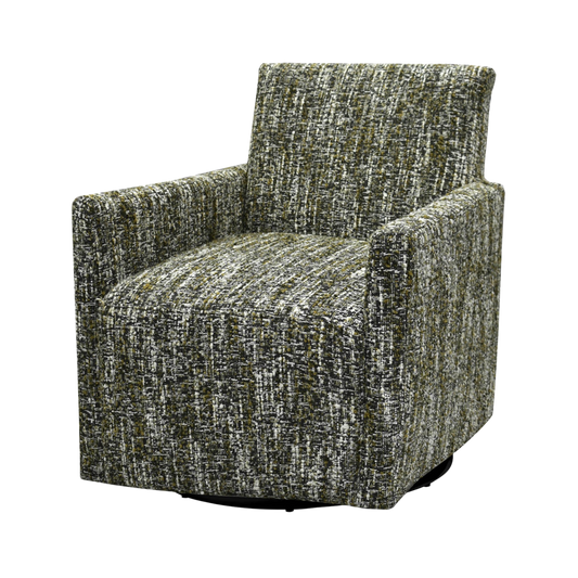 Riley Swivel Club Chair - Paris Green