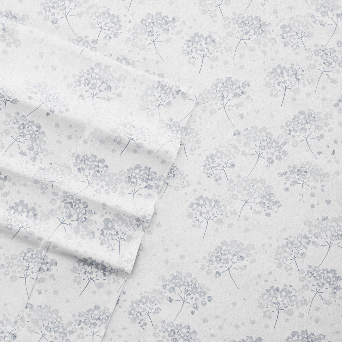 100% Cotton Flower Bunch 4 Piece Flannel Bed Sheet Set