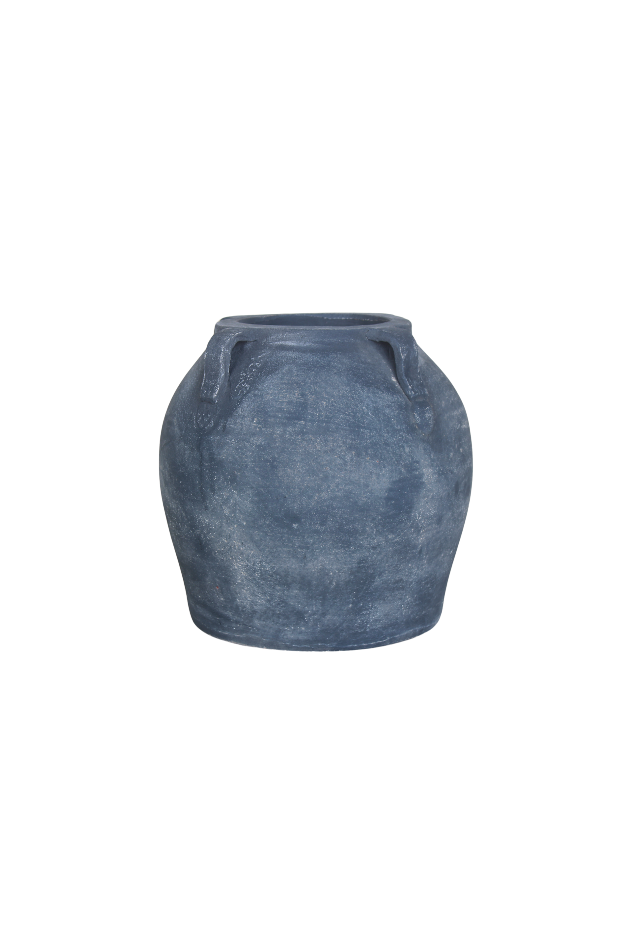 Noir Black Wash Vase With Handles Large