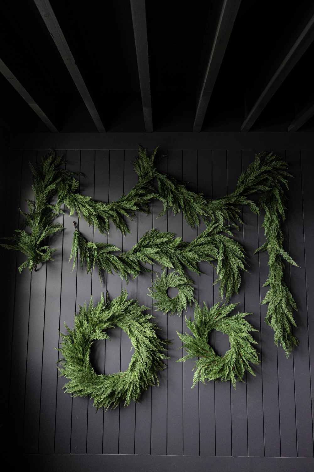 Cypress Leaf Full Real Touch Wreath - 24"