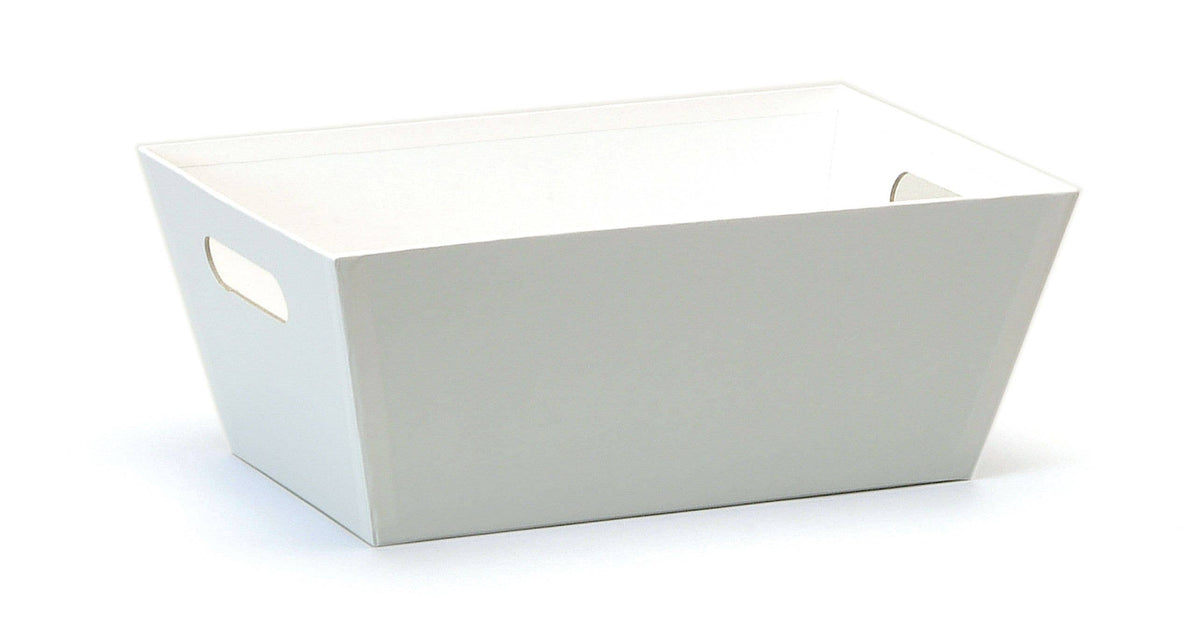 MED RECT TRAY GLOSSY WHITE