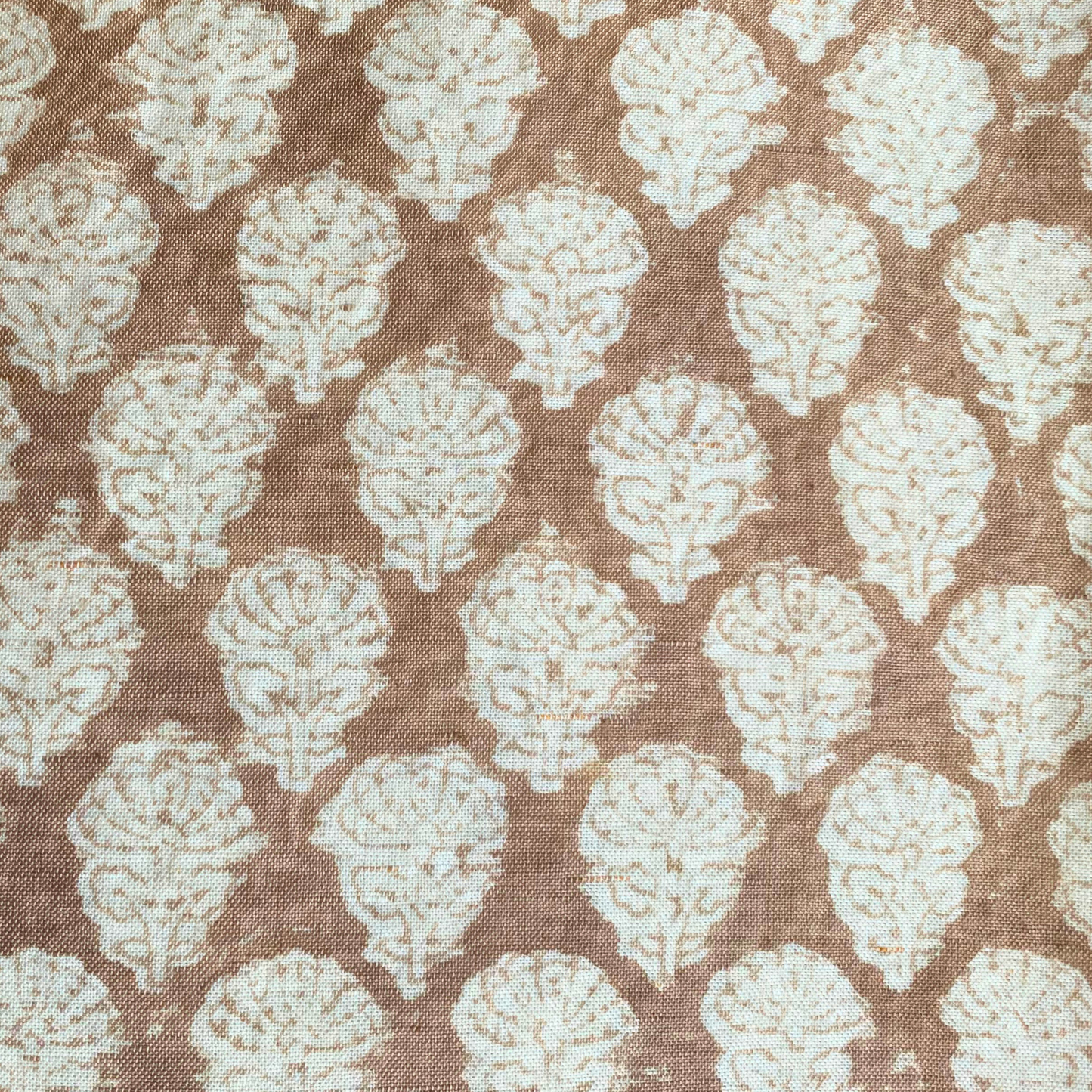 Block Printed Linen Throw Pillows