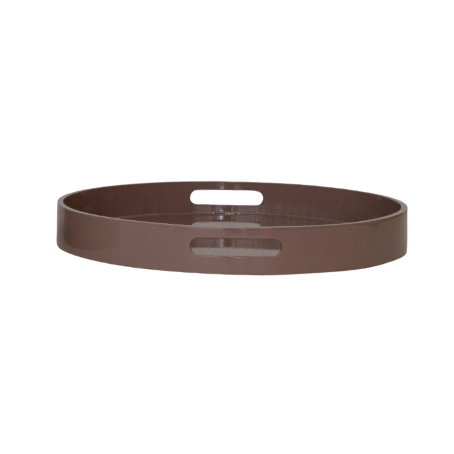 MDF Lacquered Trays w/ Handles, Set of 2