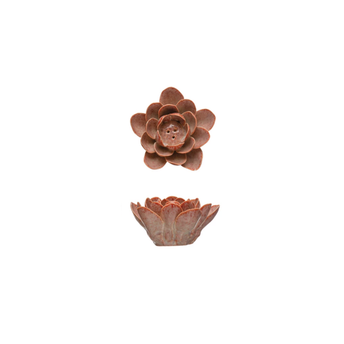 Handmade Stoneware Flower Incense Holder