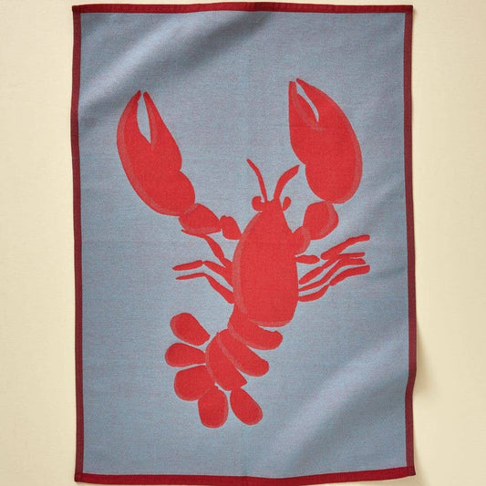 Tea towel Bonne pêche bleu