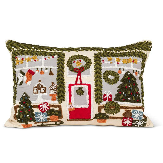 Rect Gift Shop Storefront Pillow-12x15"L