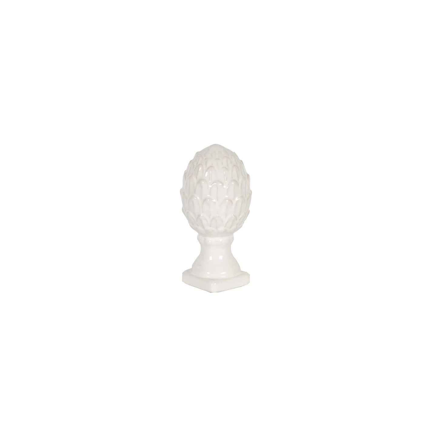 White Ceramic Artichoke Small