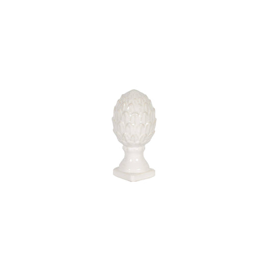 White Ceramic Artichoke Small