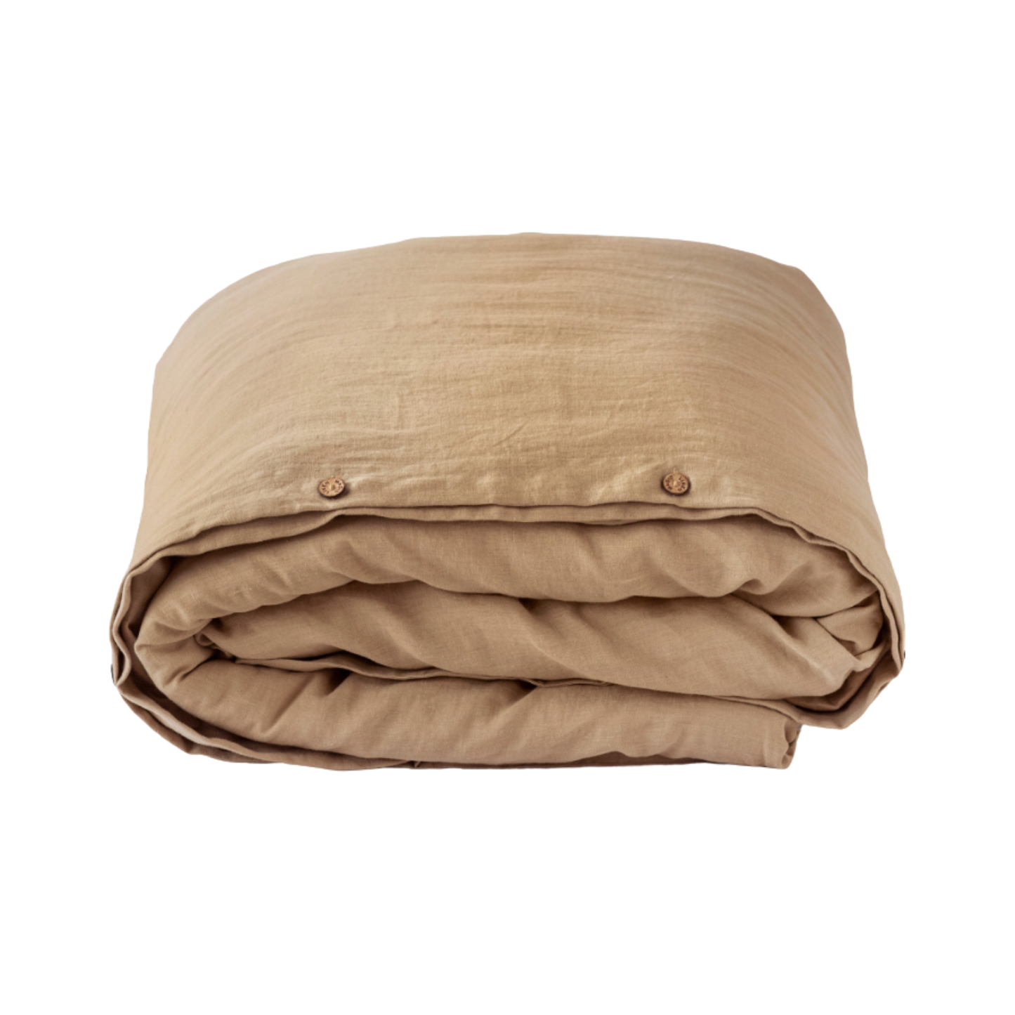 Latte linen duvet cover