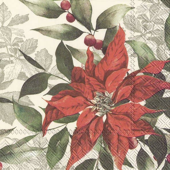 Lunch Napkin : GOD JUL cream