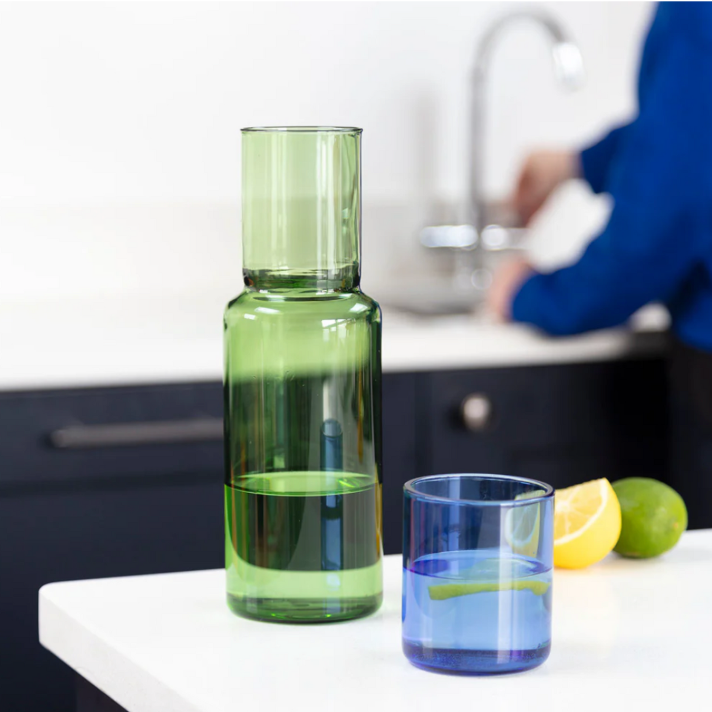 Duo Tone Glass Carafe