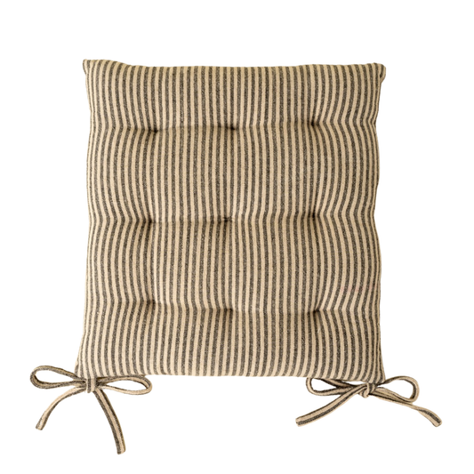 Morris Linen/Cotton Stripe Chair Pad