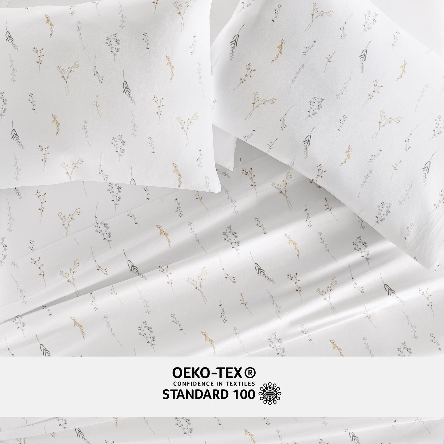 Wild Garden 300 Thread Count Cotton Patterned Sheet Set