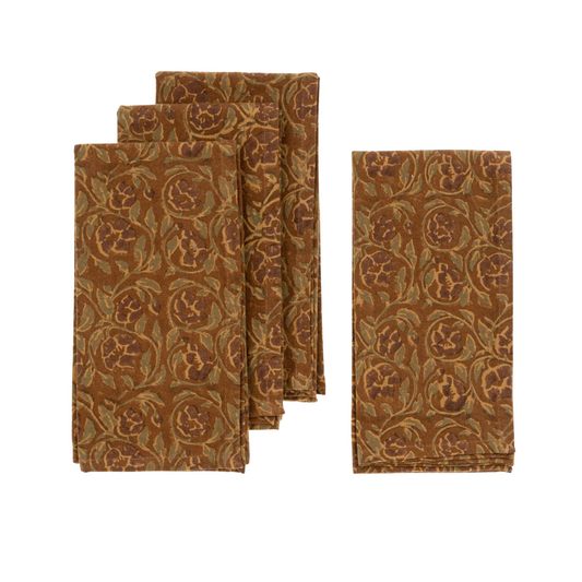 Mayur Block Print Napkins S/4