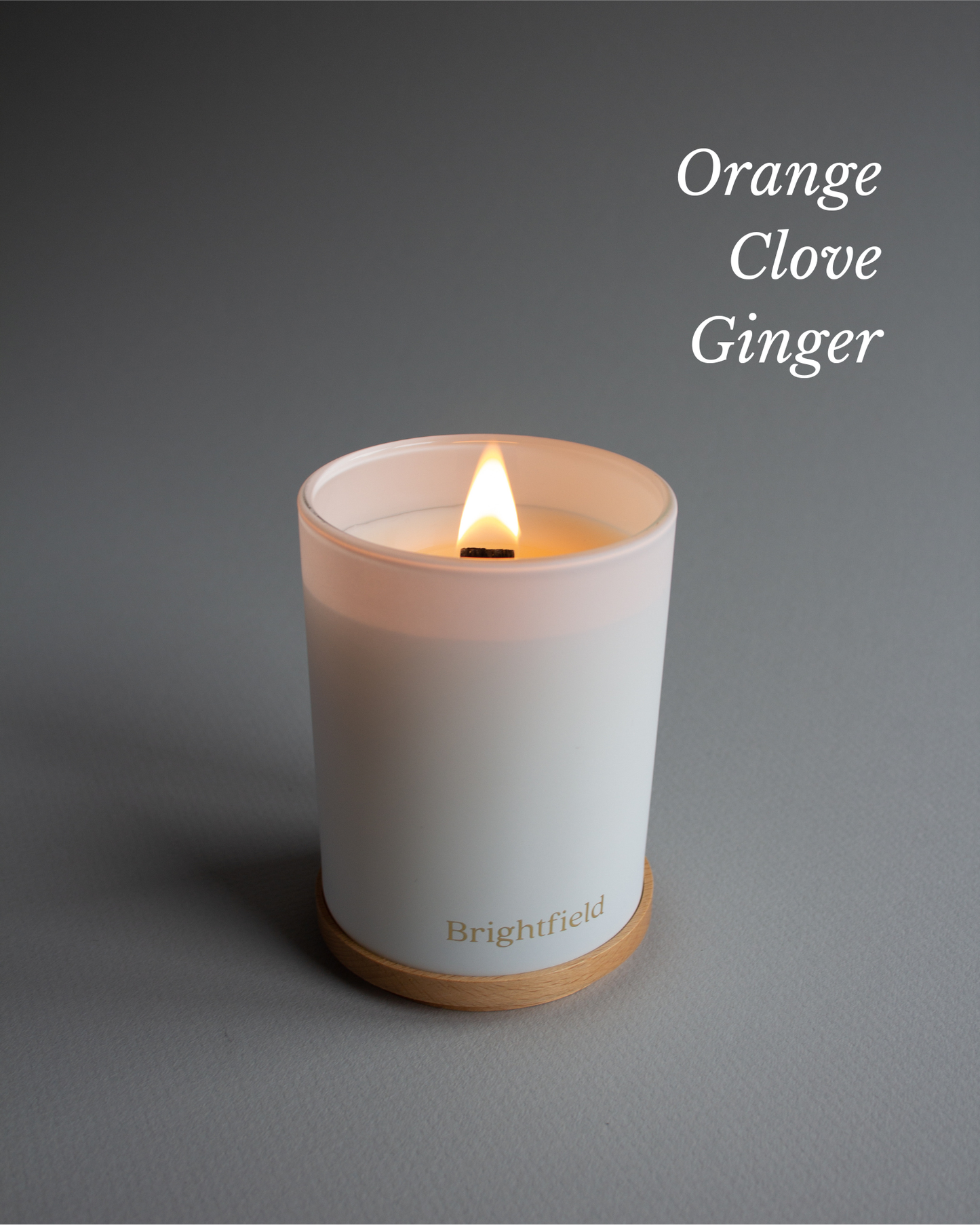 Winter Non-Toxic Sustainable Coconut Soy Candle w/ Wood Wick