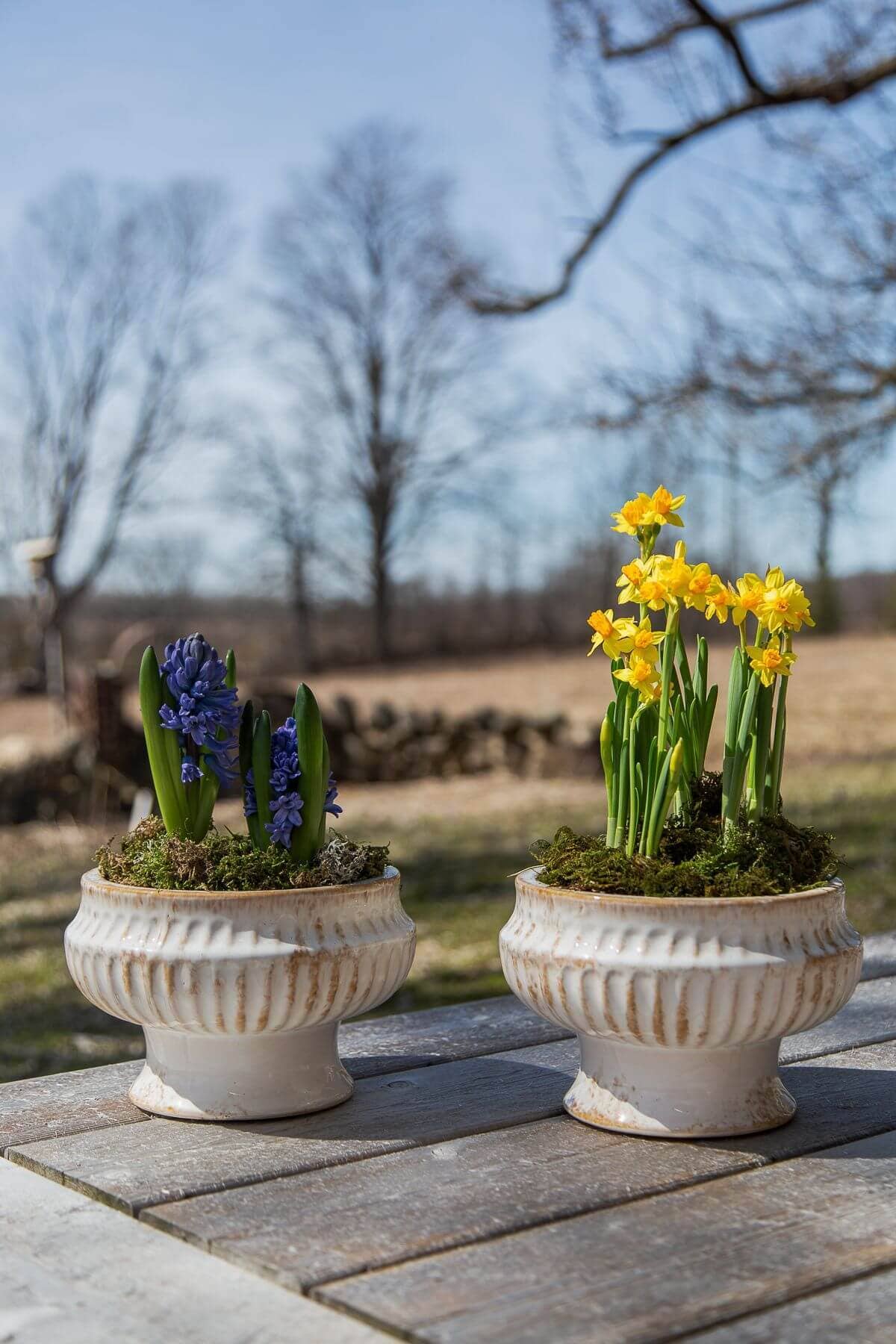 Small Antique Finish Ceramic Urn