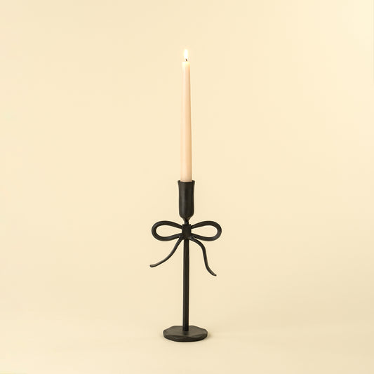 Bow Forged Candlestick M, Black