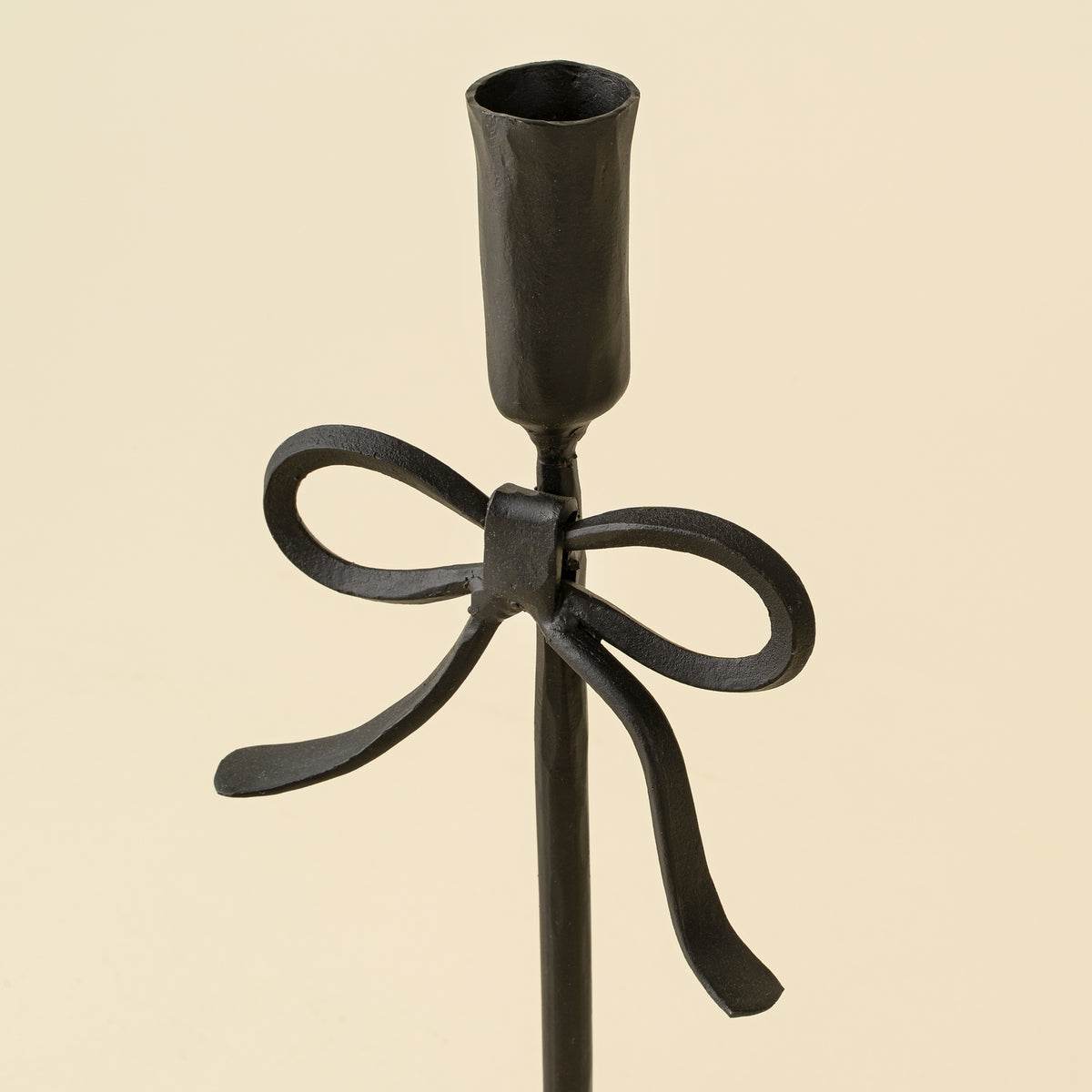 Bow Forged Candlestick M, Black