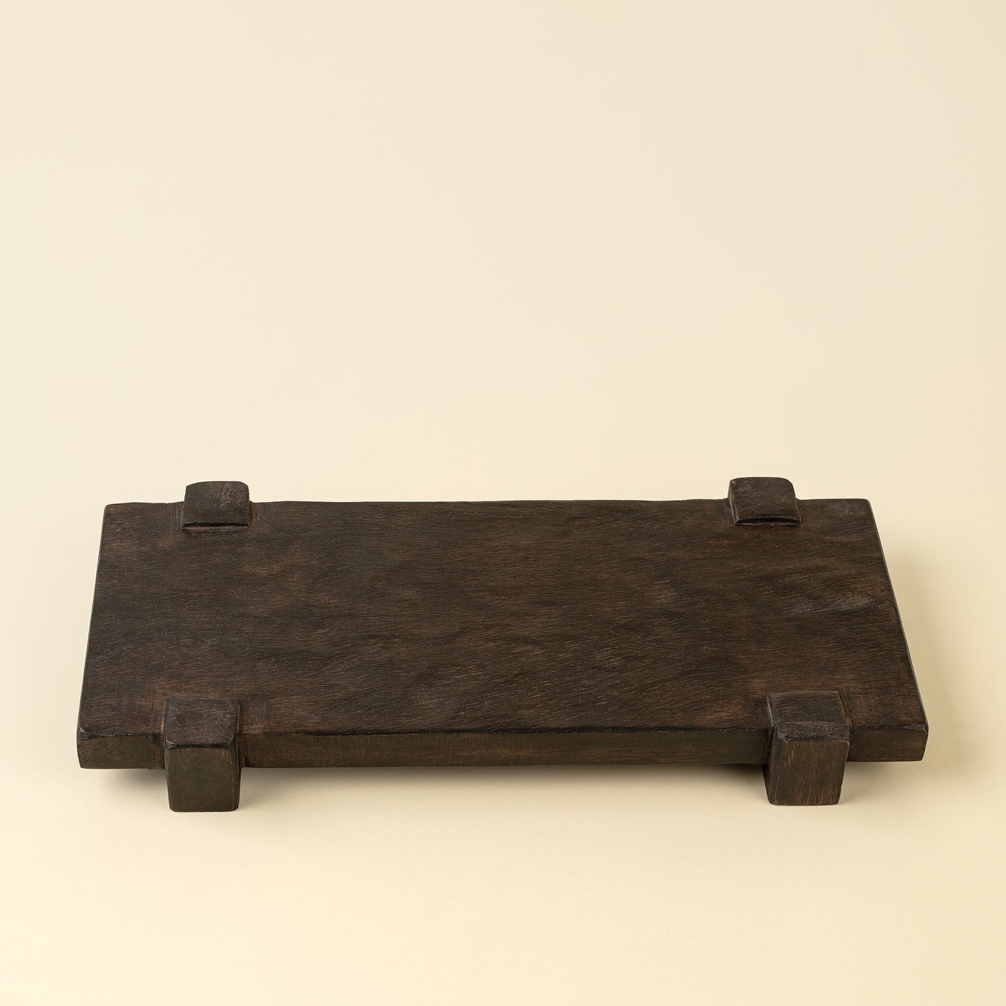 Drift Pedestal Tray S, Dark Brown