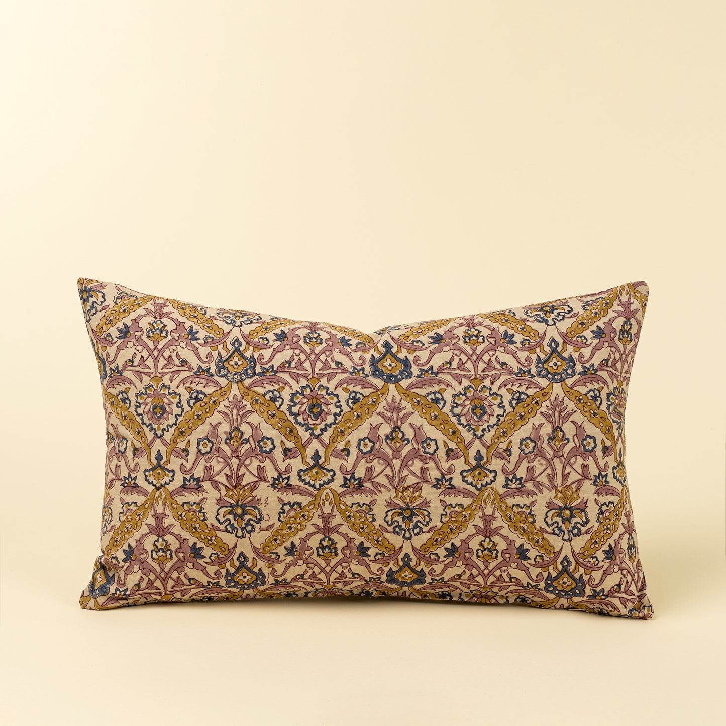 Luna Vine Block Print Pillow