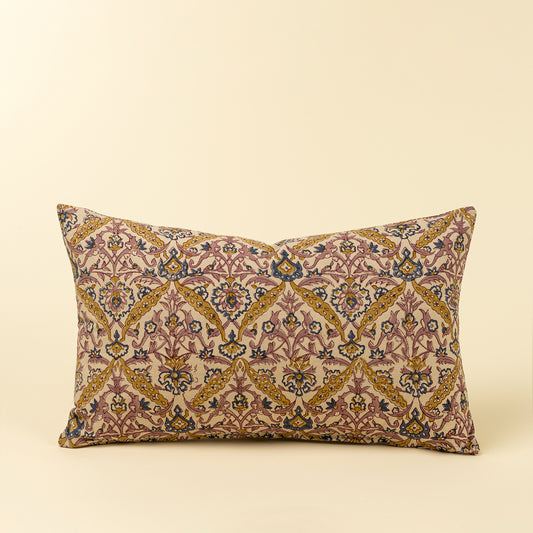 Luna Vine Block Print Pillow