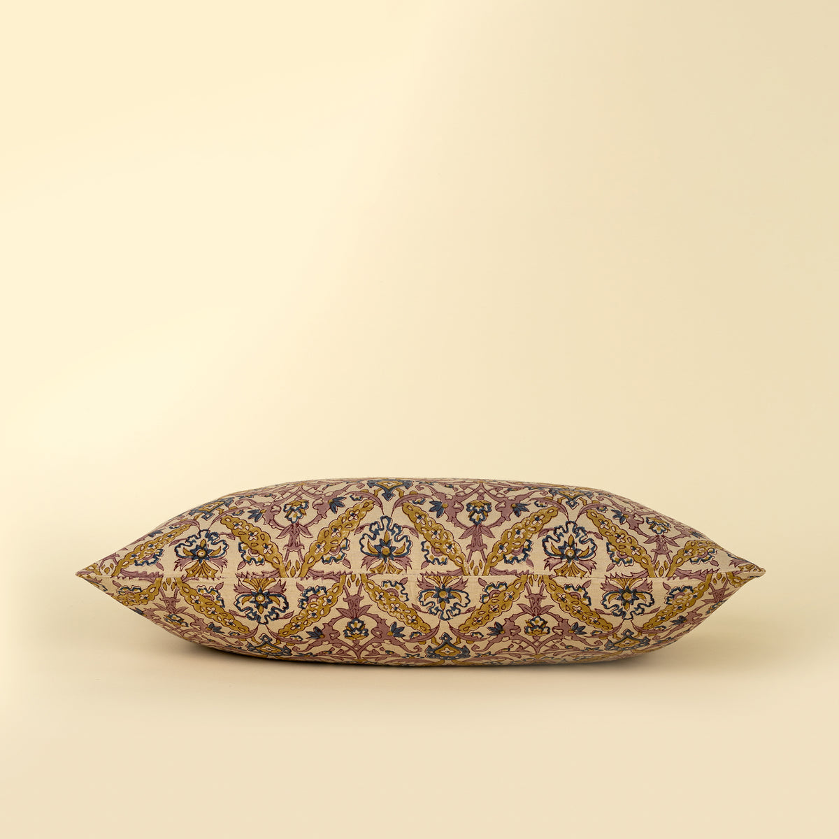 Luna Vine Block Print Pillow