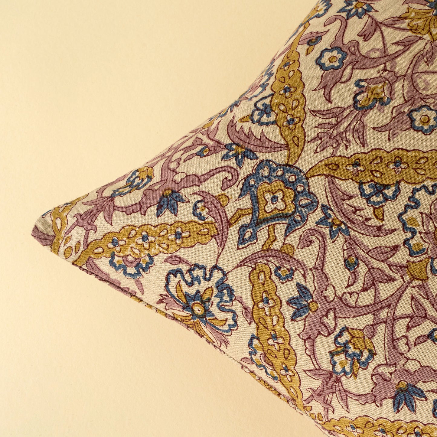 Luna Vine Block Print Pillow
