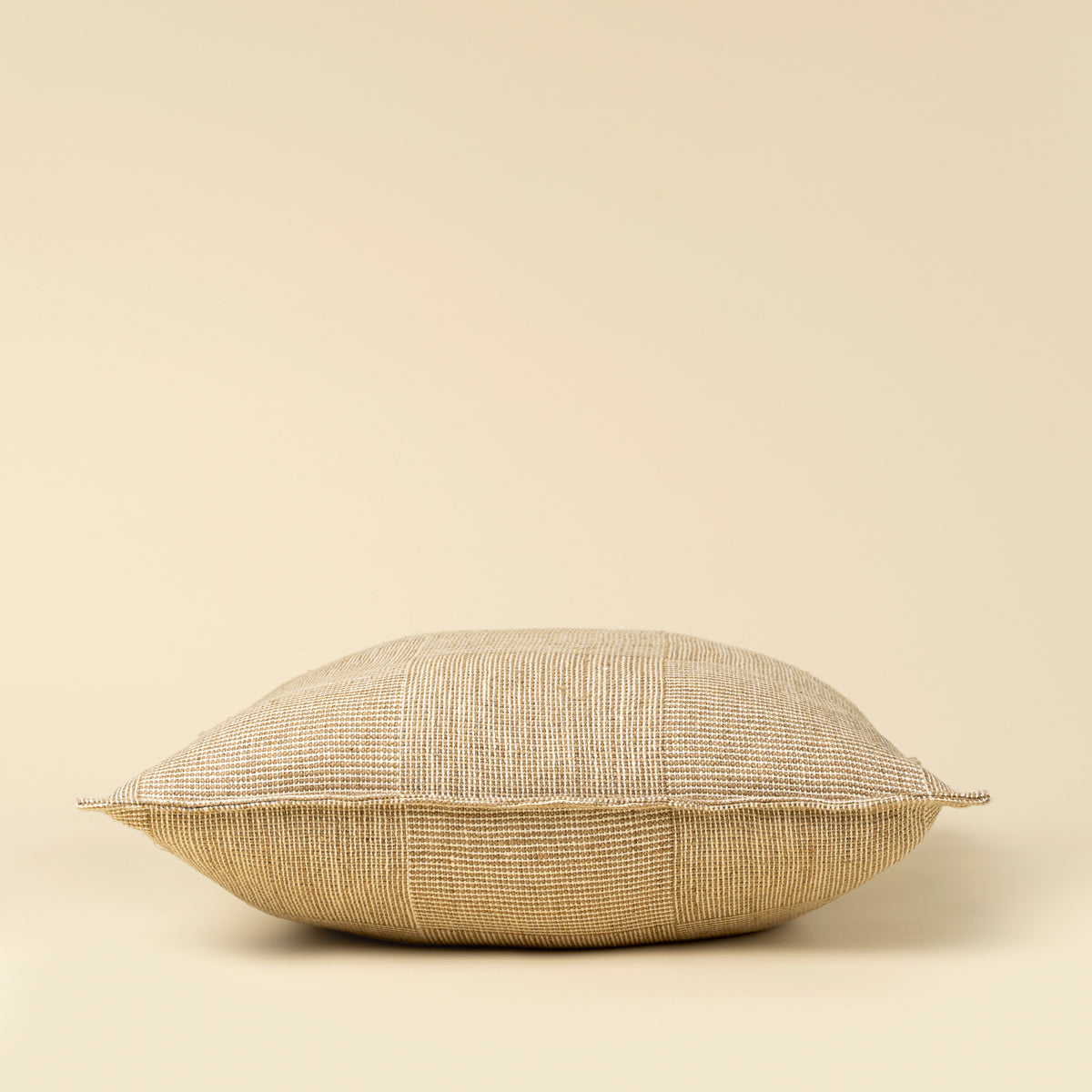 Patch Weave Linen Pillow, Ivory